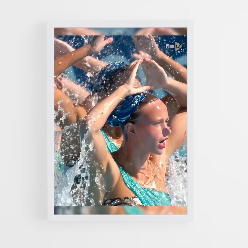 Poster Splash Artistique – affiche Natation synchronisée (vue 3)